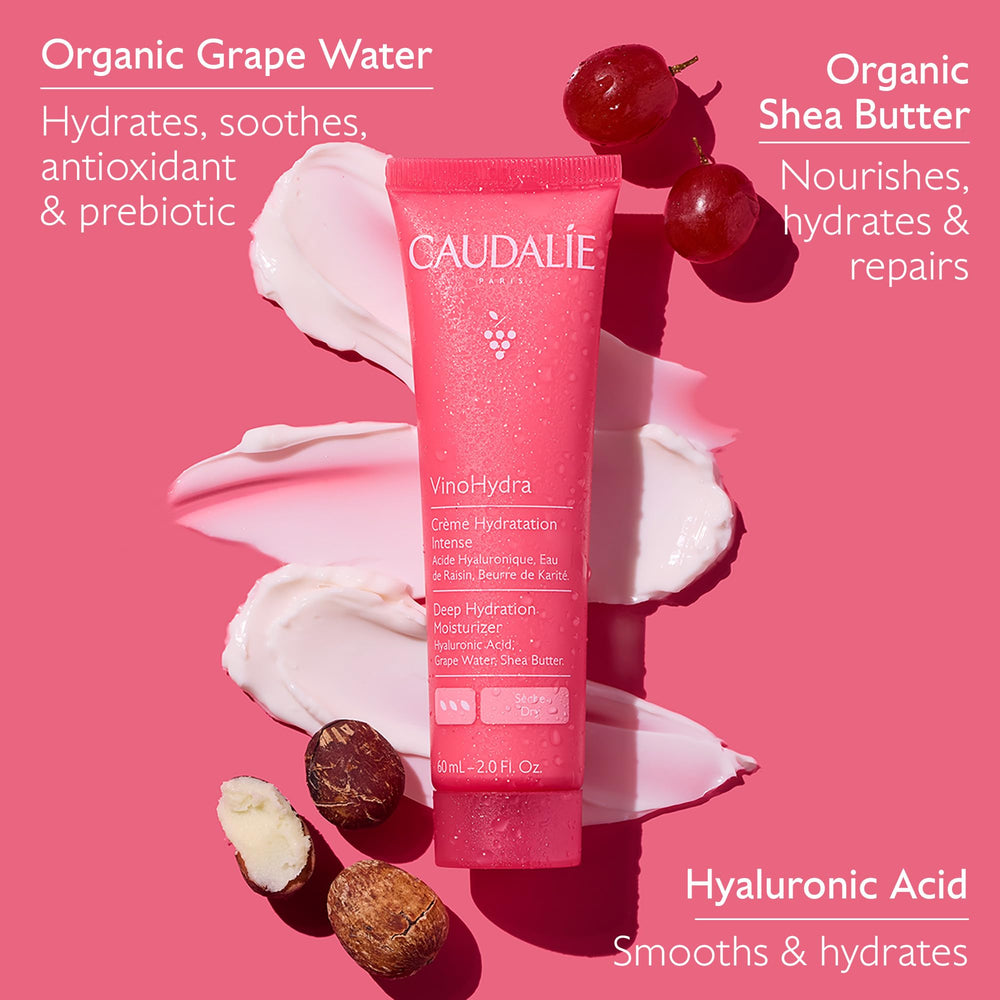 Caudalie organic shea butter nourishes and reinforces hydration barrier