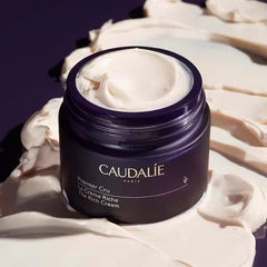 Caudalie Premier Cru Rich Cream texture close-up for rich emollience