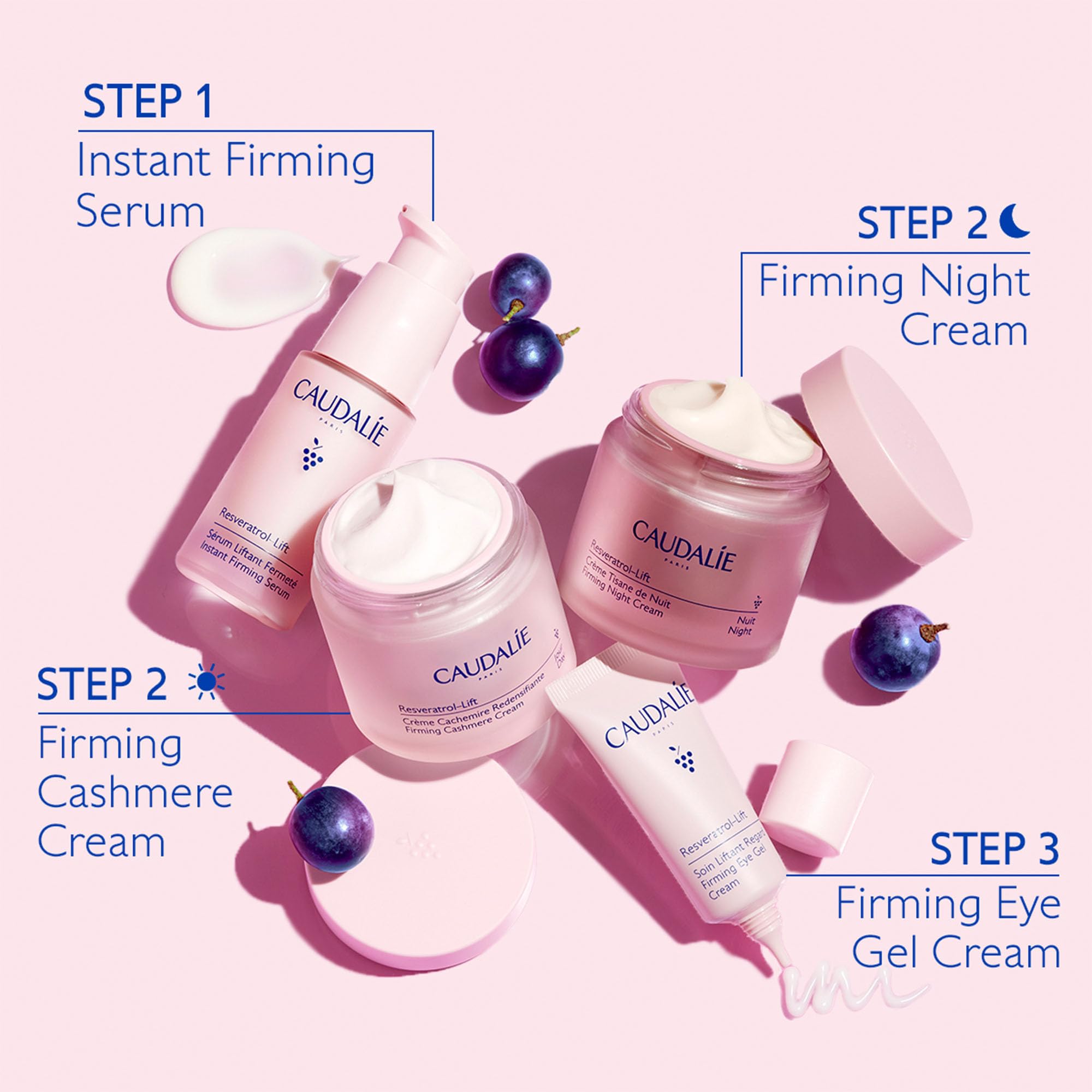 Caudalie Resveratrol-Lift eco packaging highlights sustainable skincare packaging.