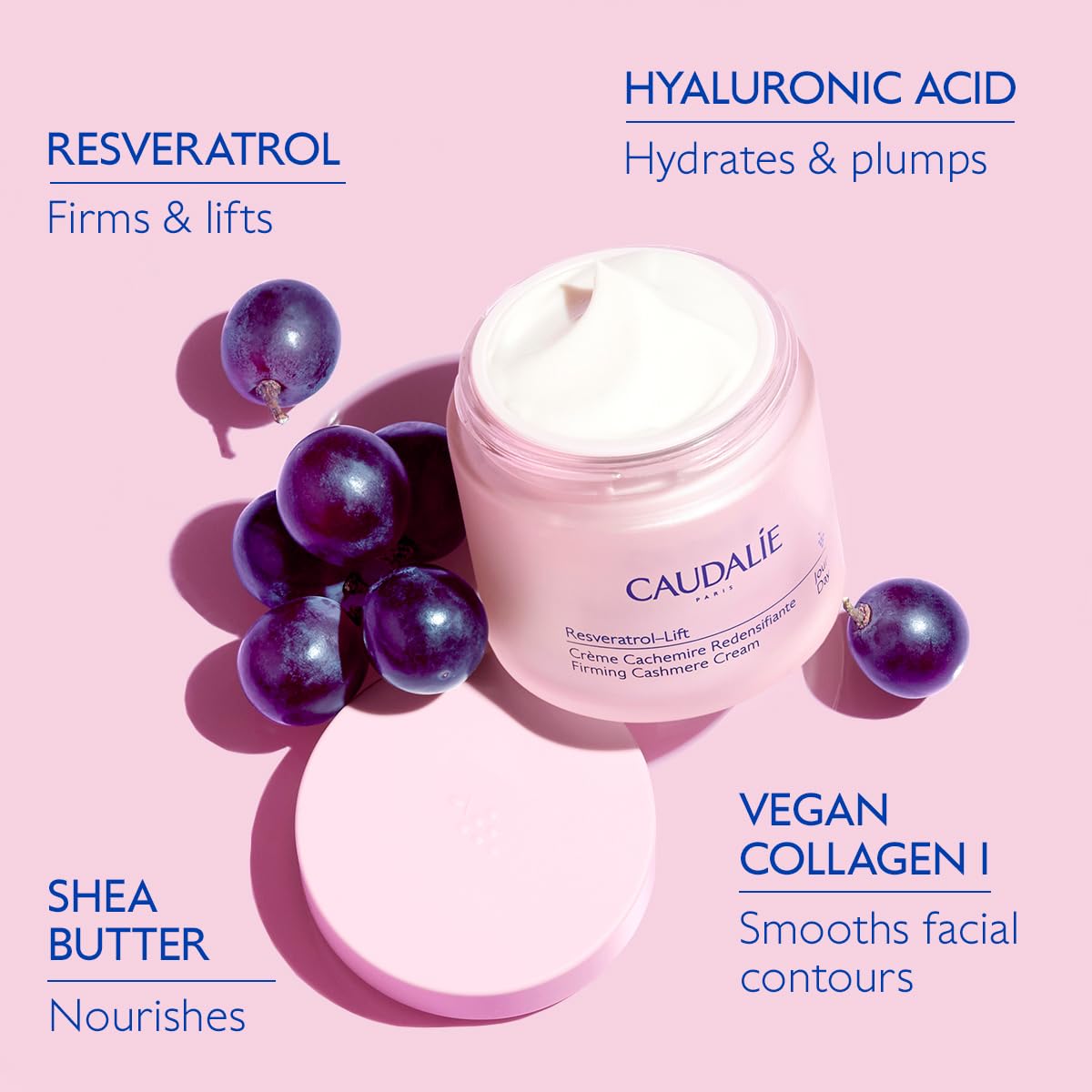 Caudalie Resveratrol-Lift refill pod emphasizes recyclable, refillable packaging.