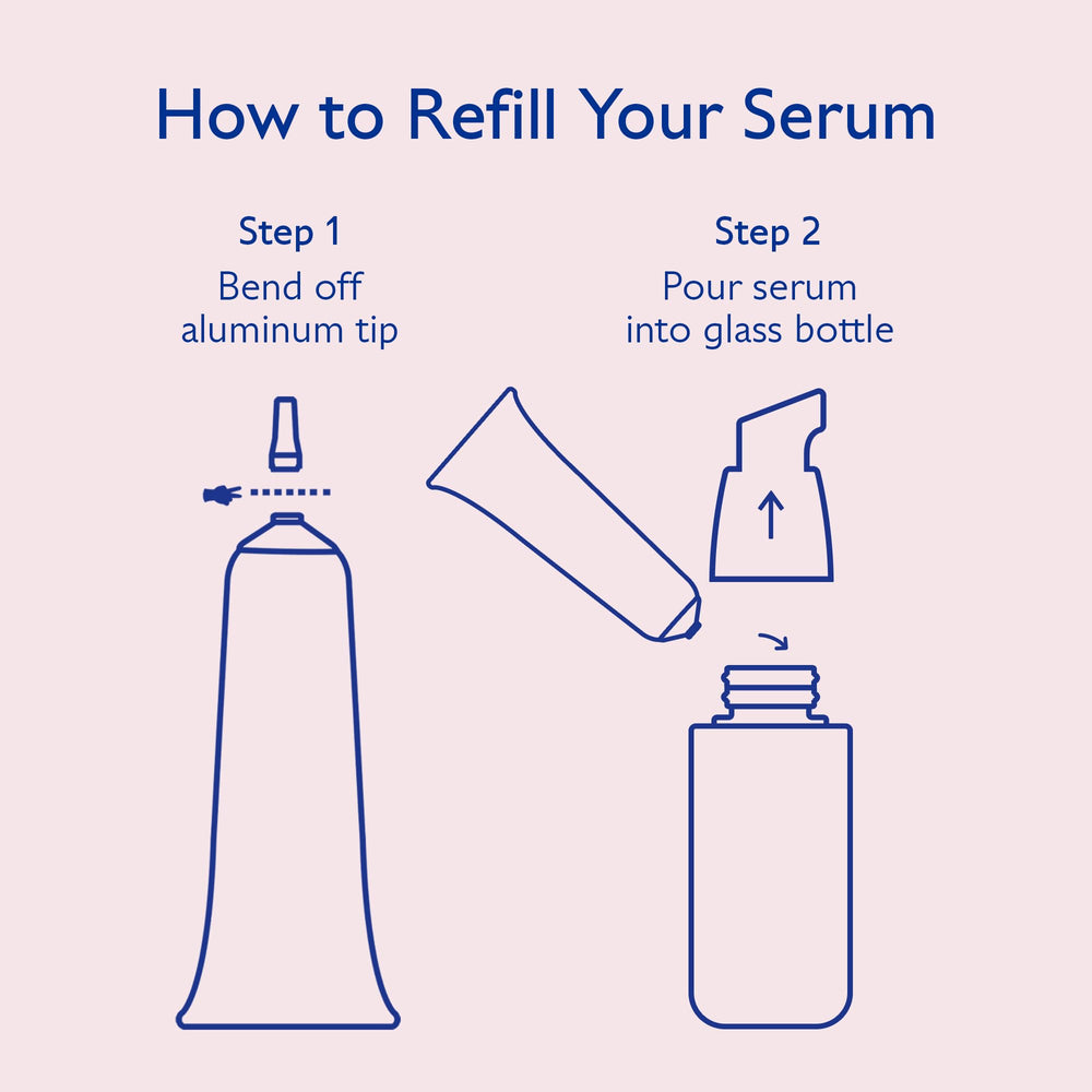 Caudalie Resveratrol-Lift refill-tube offers sustainable refilling to extend use