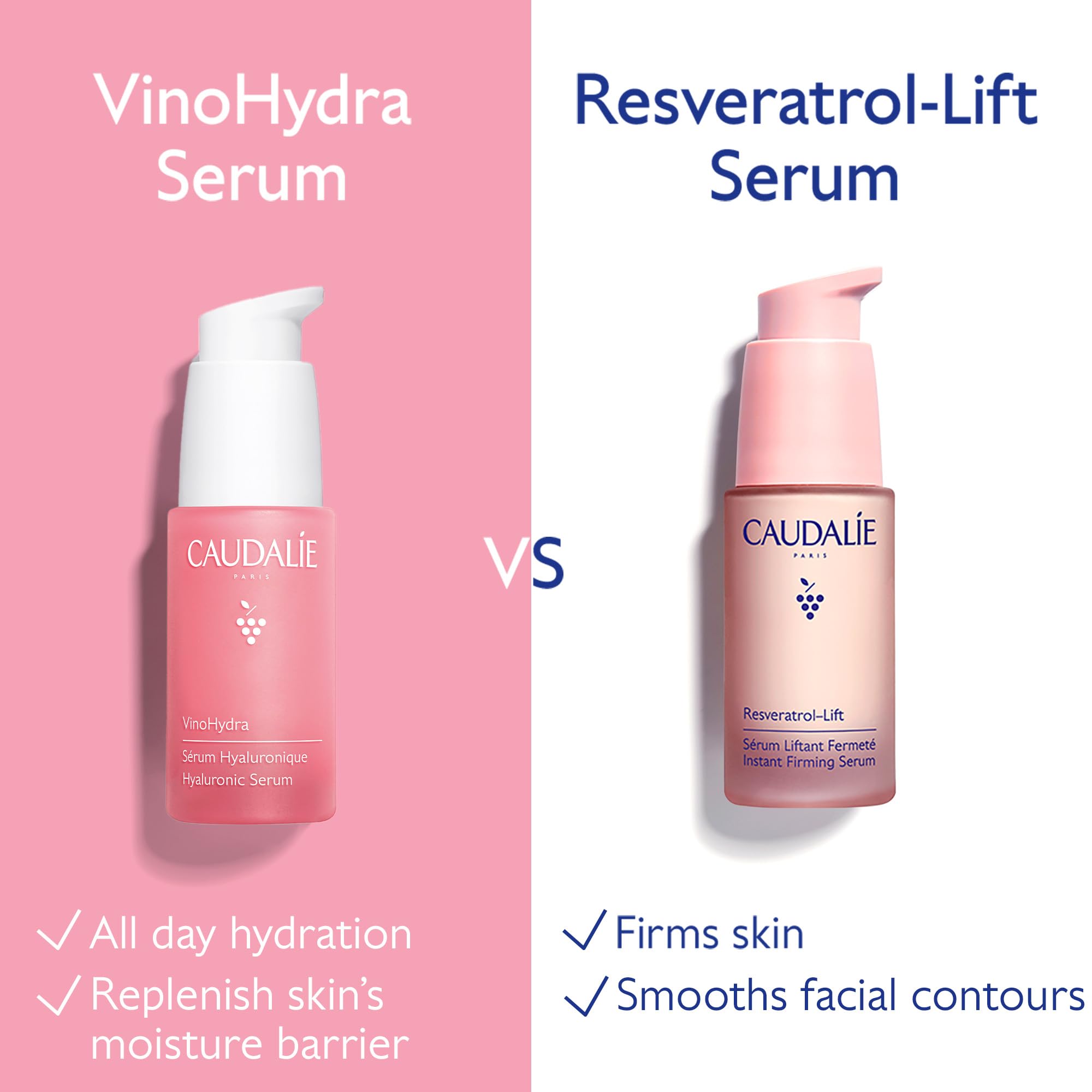 Caudalie serum in daily routine demonstrates morning and evening use.