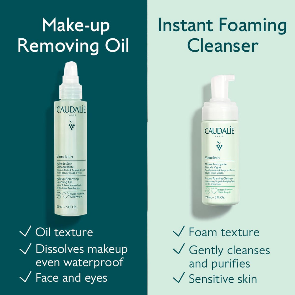 Caudalie Vinoclean castor oil lash conditioning visual suggests benefits