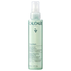 Caudalie Vinoclean cleansing oil bottle pour demonstrates fast makeup removal
