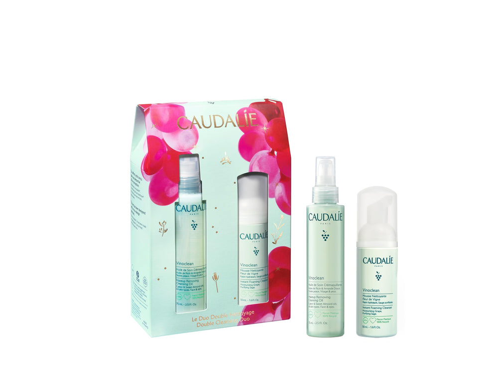 Caudalie Vinoclean Makeup Removing Cleansing Oil bottle showing gentle makeup removal and hydration