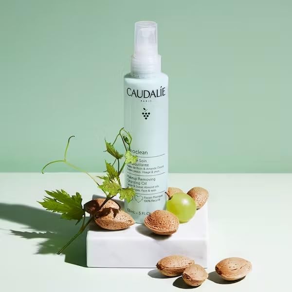 Caudalie Vinoclean waterproof removal demonstrates cleansing of stubborn makeup