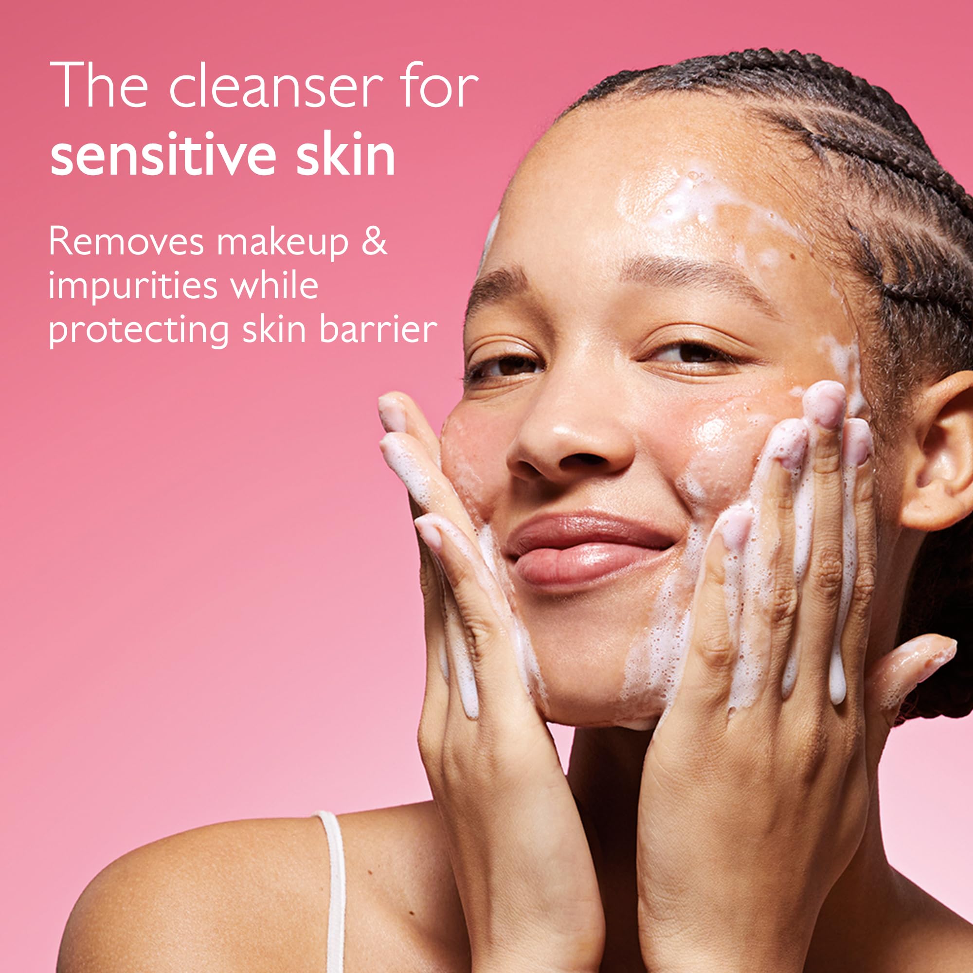 Caudalie VinoHydra eye makeup removal demonstrates gentle cleansing around eyes.