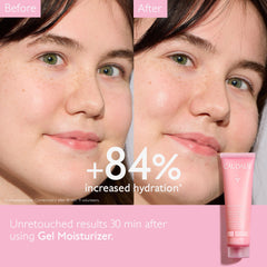 Caudalie VinoHydra Gel Moisturizer in hand ready for fast absorption and layering.