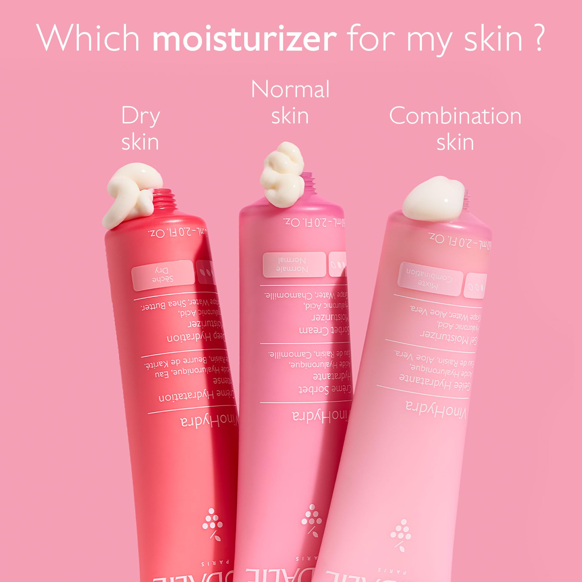 Caudalie VinoHydra Sorbet Cream paired with Hyaluronic Serum for enhanced hydration