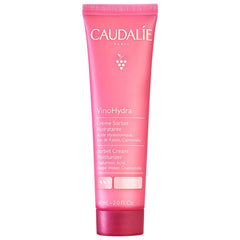 Caudalie VinoHydra Sorbet Cream jar closeup highlighting hydrating formula for sensitive skin