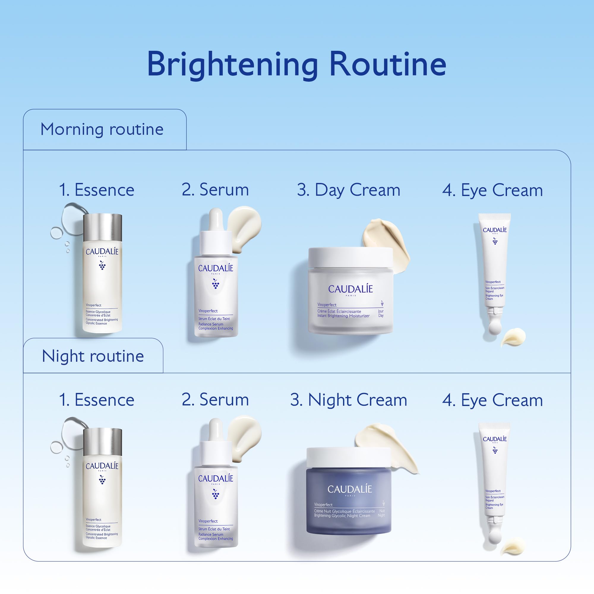 Hands applying the essence to prep skin before serums in a skincare routine