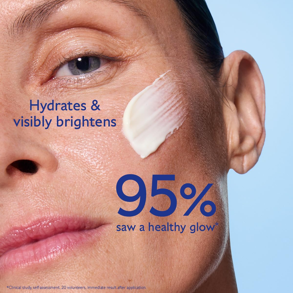 Caudalie Vinoperfect moisturizer texture swirl highlighting smooth absorption
