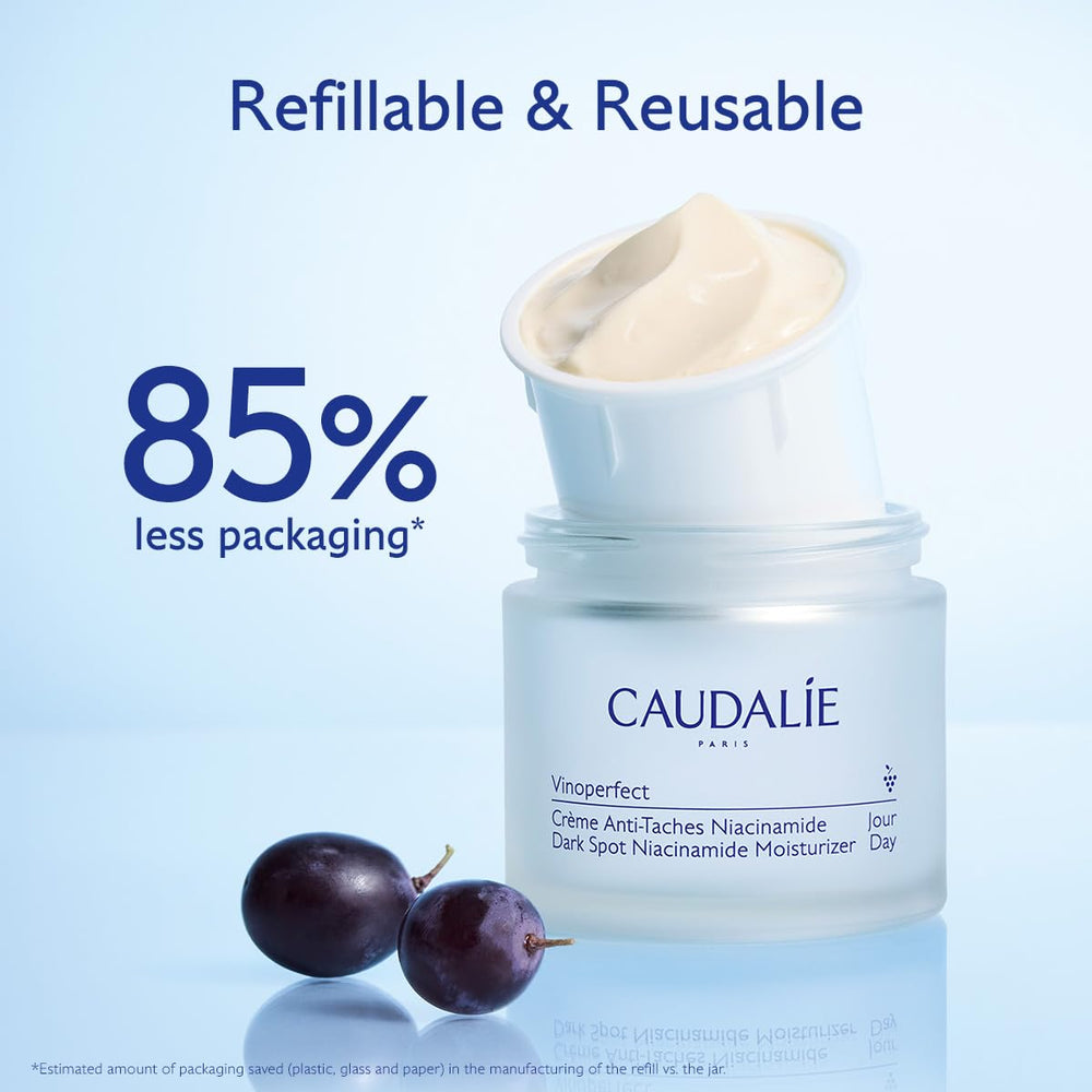 Caudalie Vinoperfect moisturizer ready for makeup application