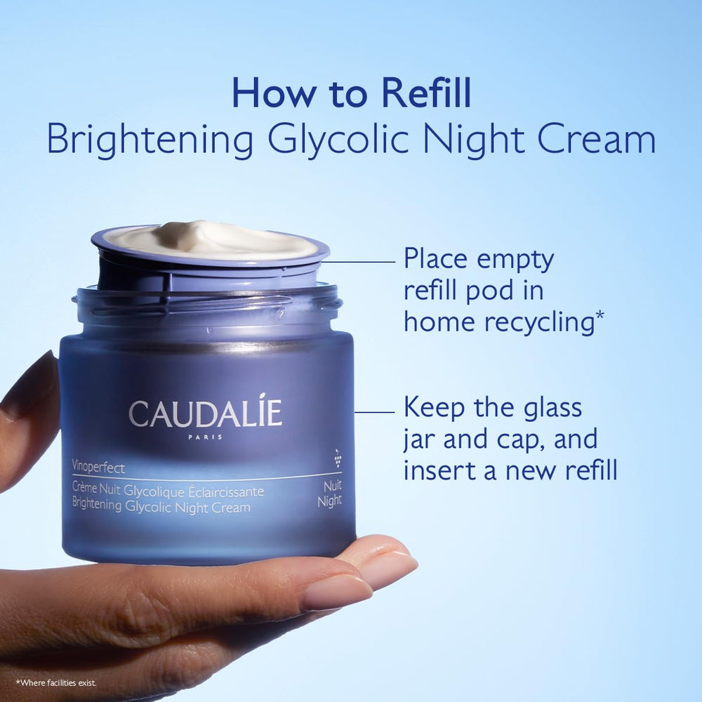 Caudalie Vinoperfect packaging recycling and refill design