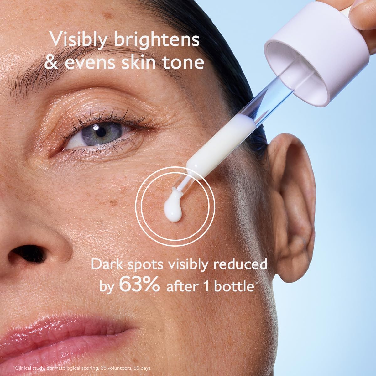 Caudalie Vinoperfect serum face-application shows easy morning routine for glow