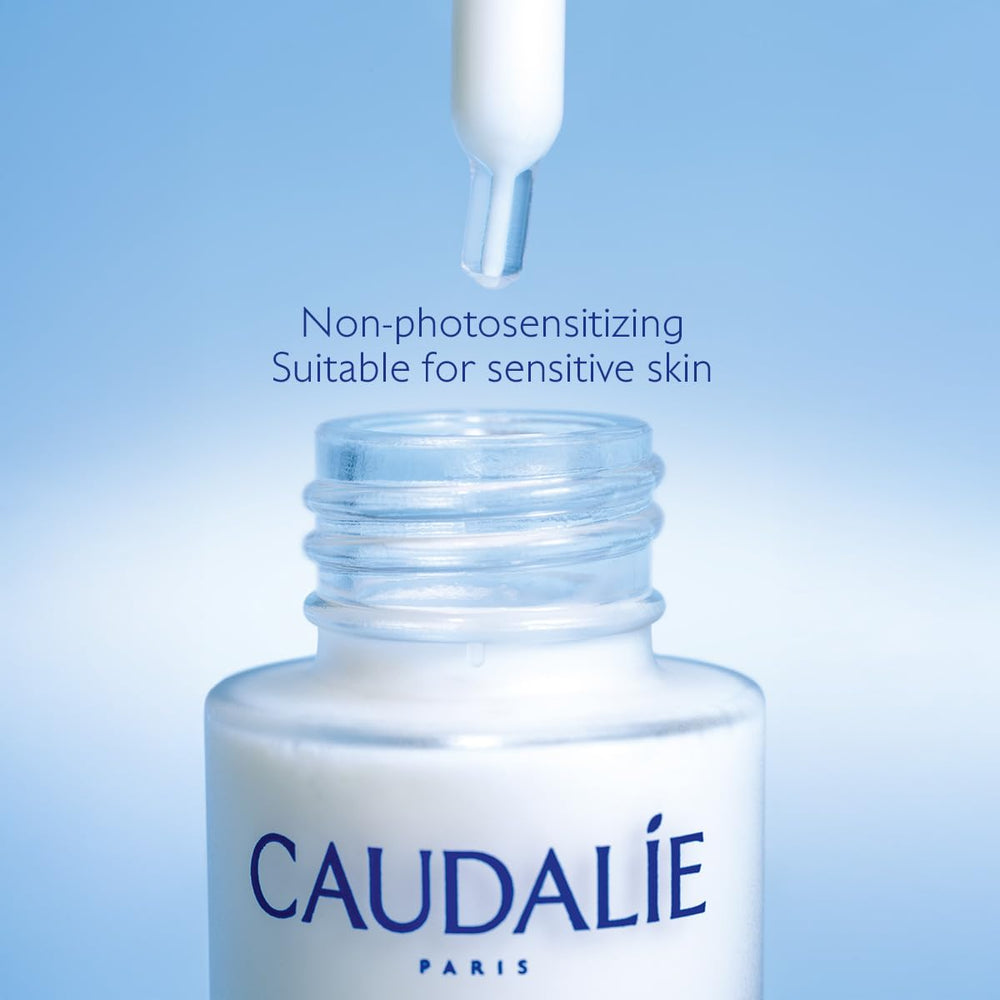 Caudalie Vinoperfect serum paired with essence for radiance boost