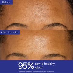 Caudalie Vinoperfect glow after application shown in clinical study