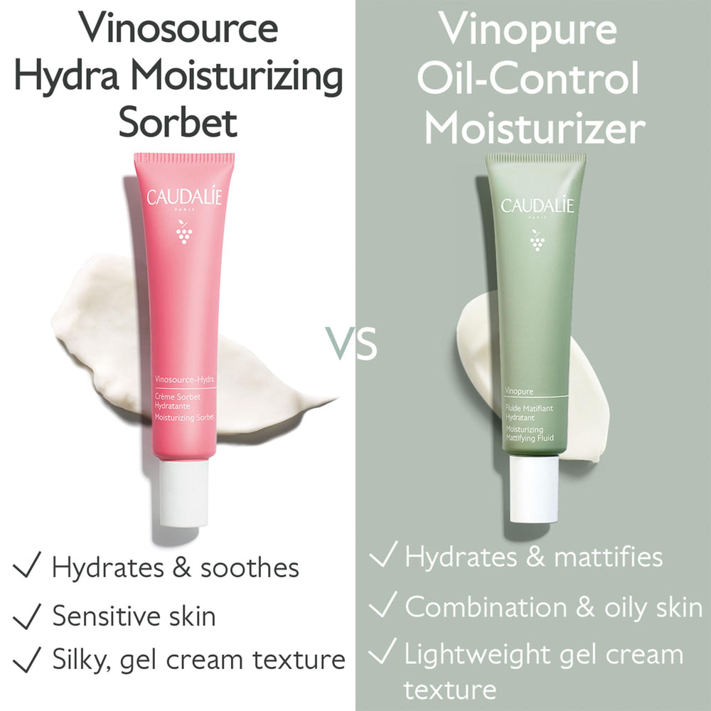 Caudalie Vinopure application on clean skin supports daily maintenance and gentle pore care.
