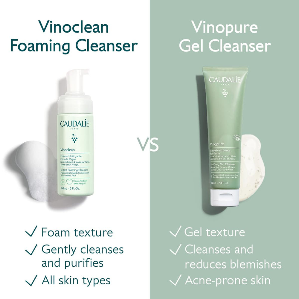 Caudalie Vinopure essential oils image hints refreshing scent during cleansing.