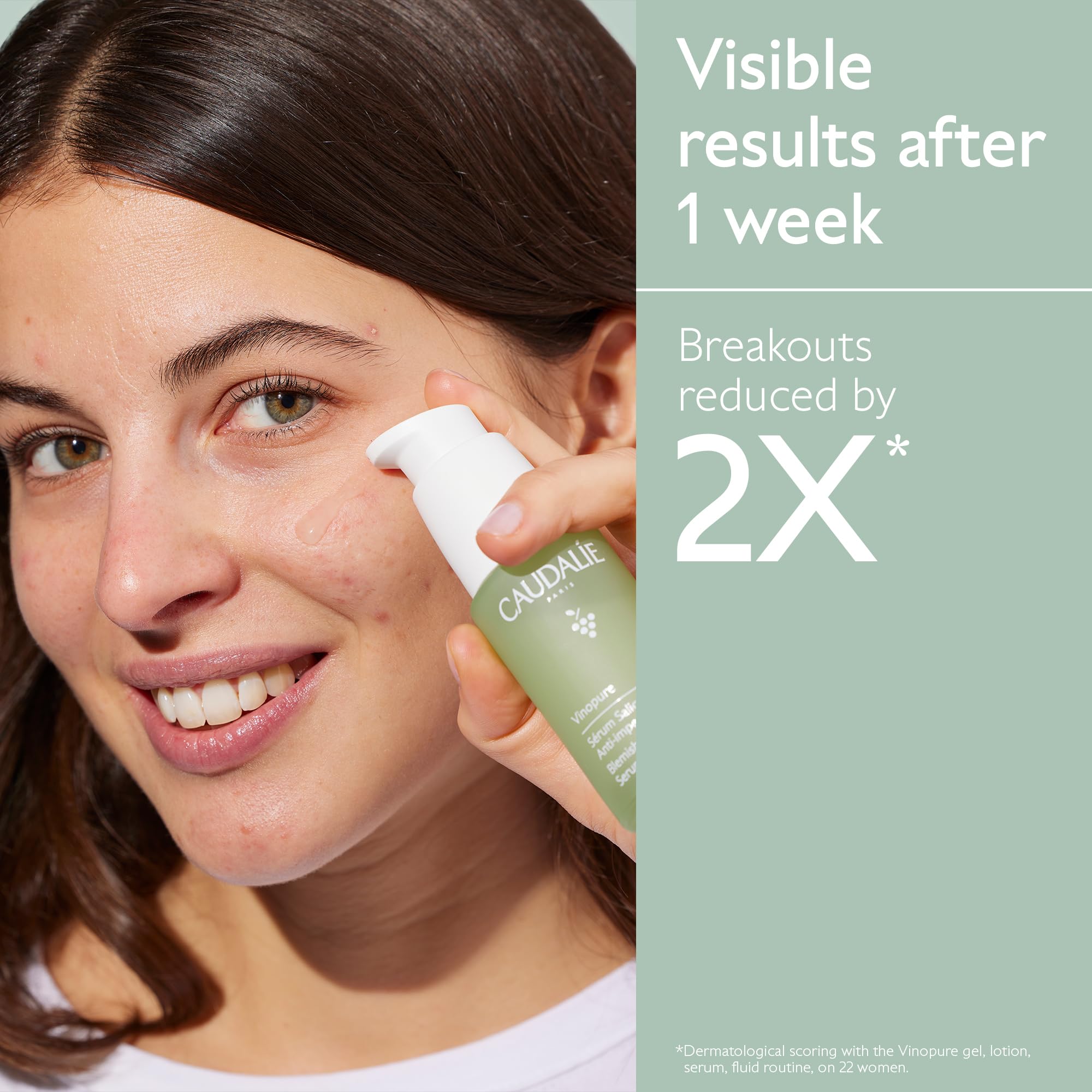Caudalie Vinopure with polyphenols close-up highlighting antioxidant protection.