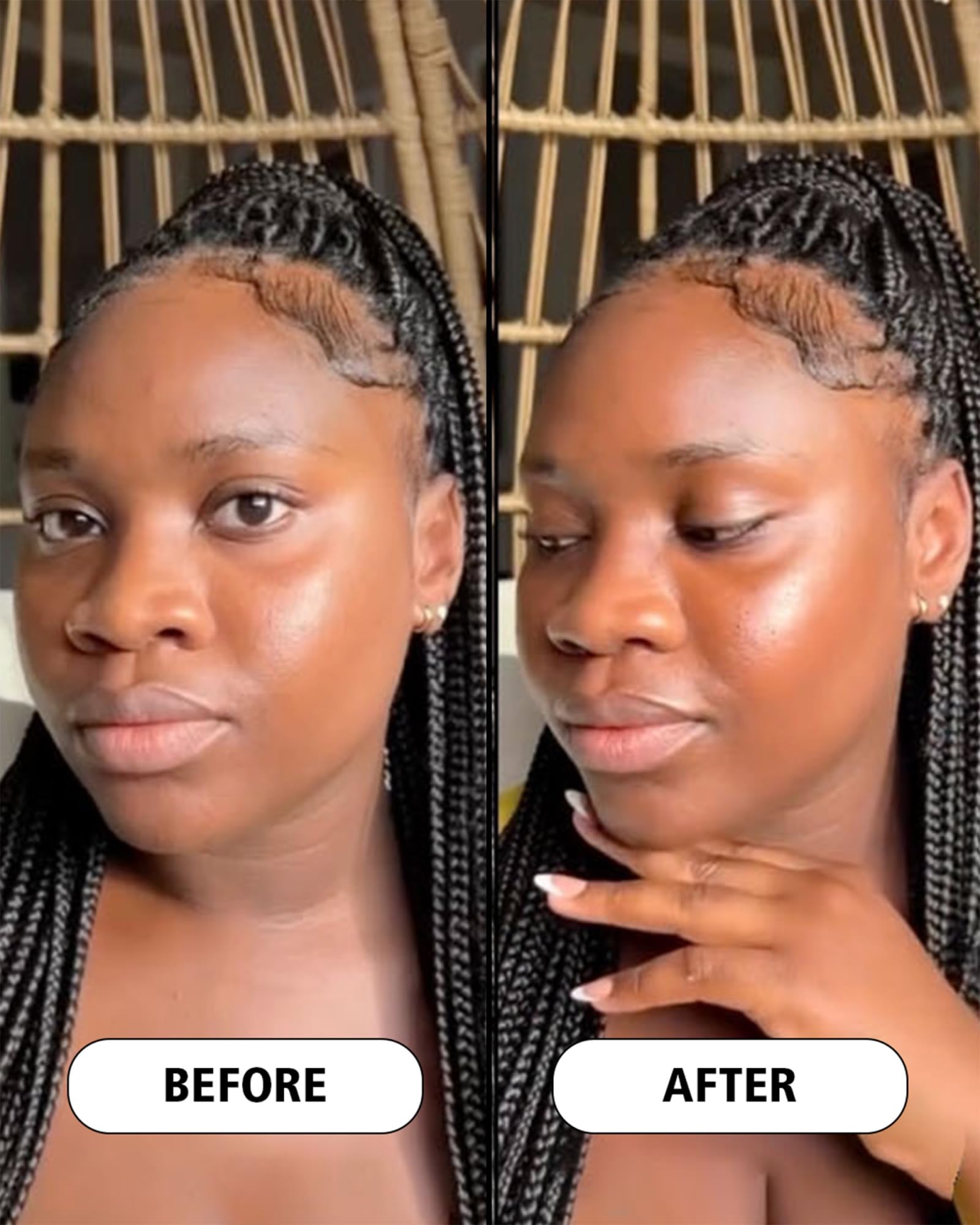 Cay Skin Isle Glow used as primer for makeup application.