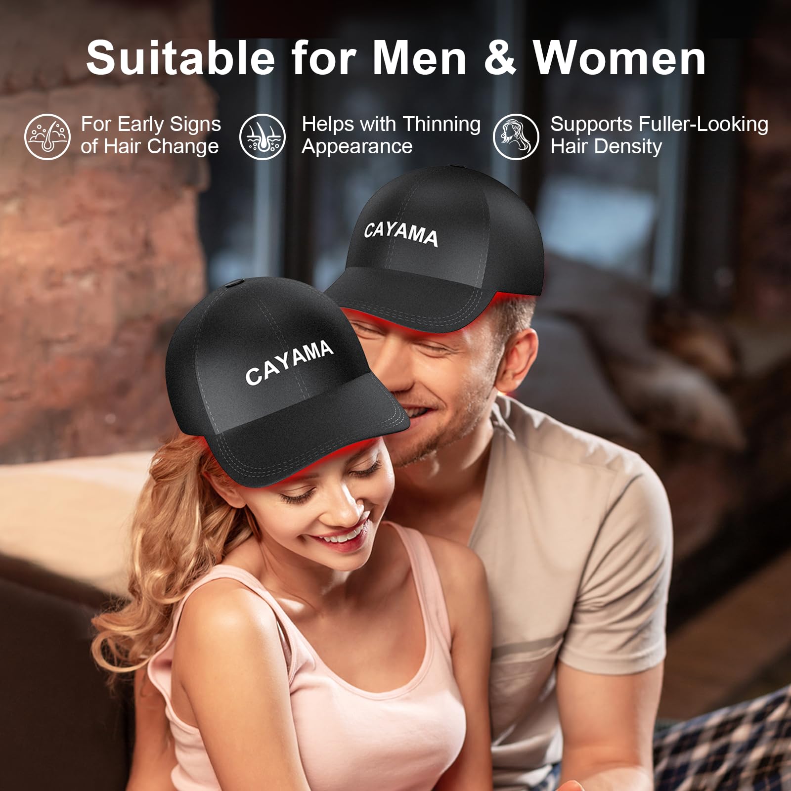 CAYAMA red and infrared light combo supports a deeper scalp experience