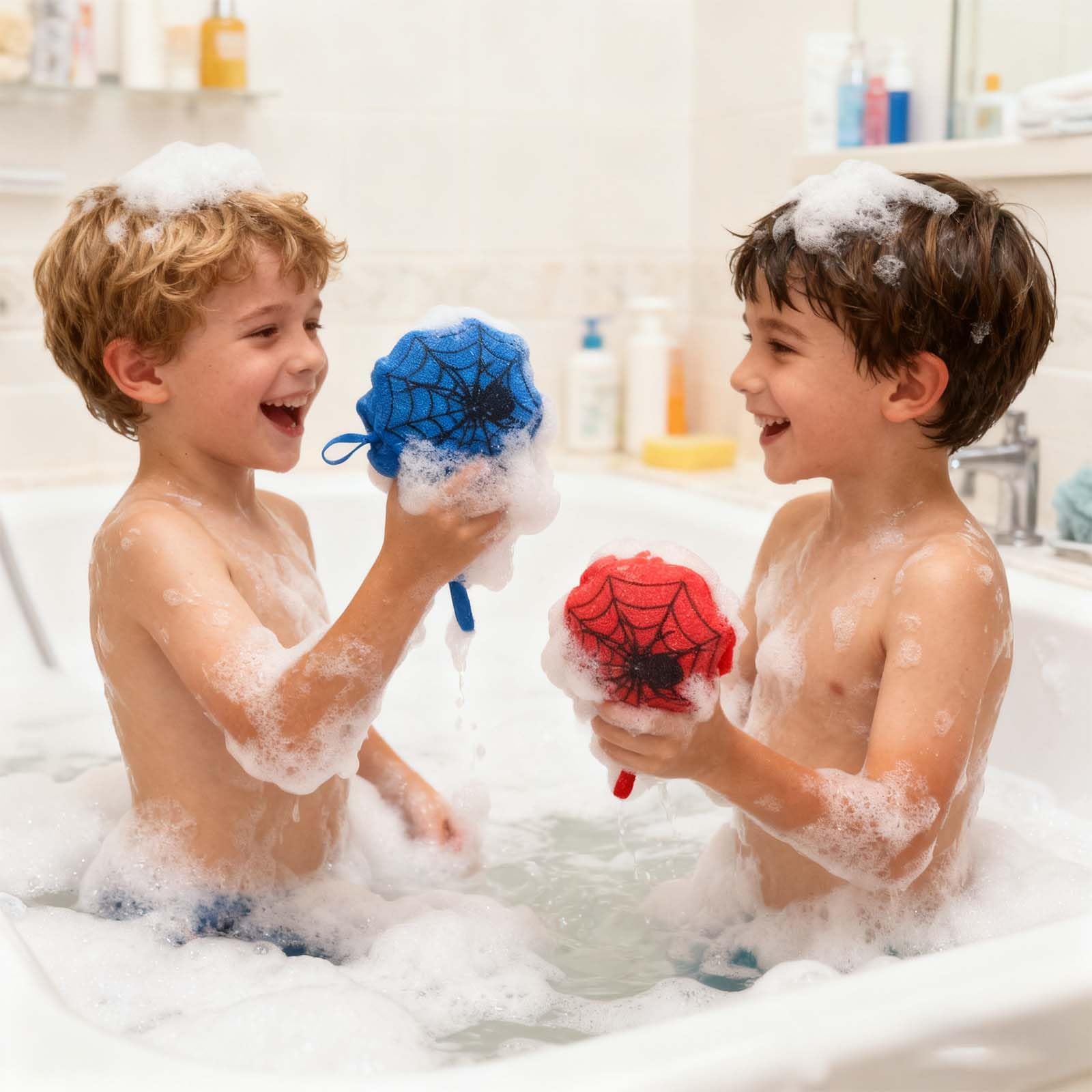 Cayivran 2pc bath sponge pack ideal for households