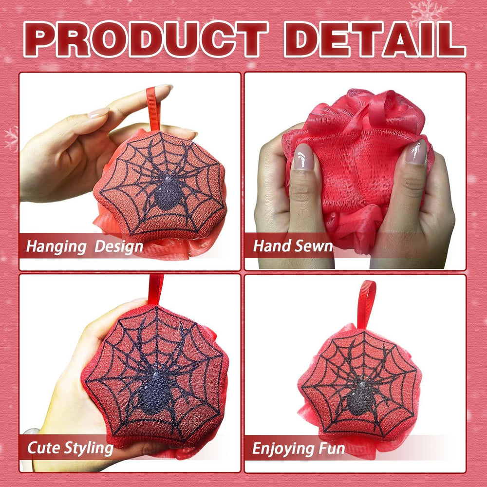 Cayivran loofah with lanyard for easy hanging and quick dry