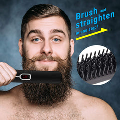 Cayzor Beard Straightener Comb top view highlights ergonomic design for comfortable styling