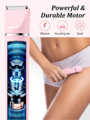 Cayzor Bikini Trimmer IPX7 waterproof rating for shower-safe trimming.