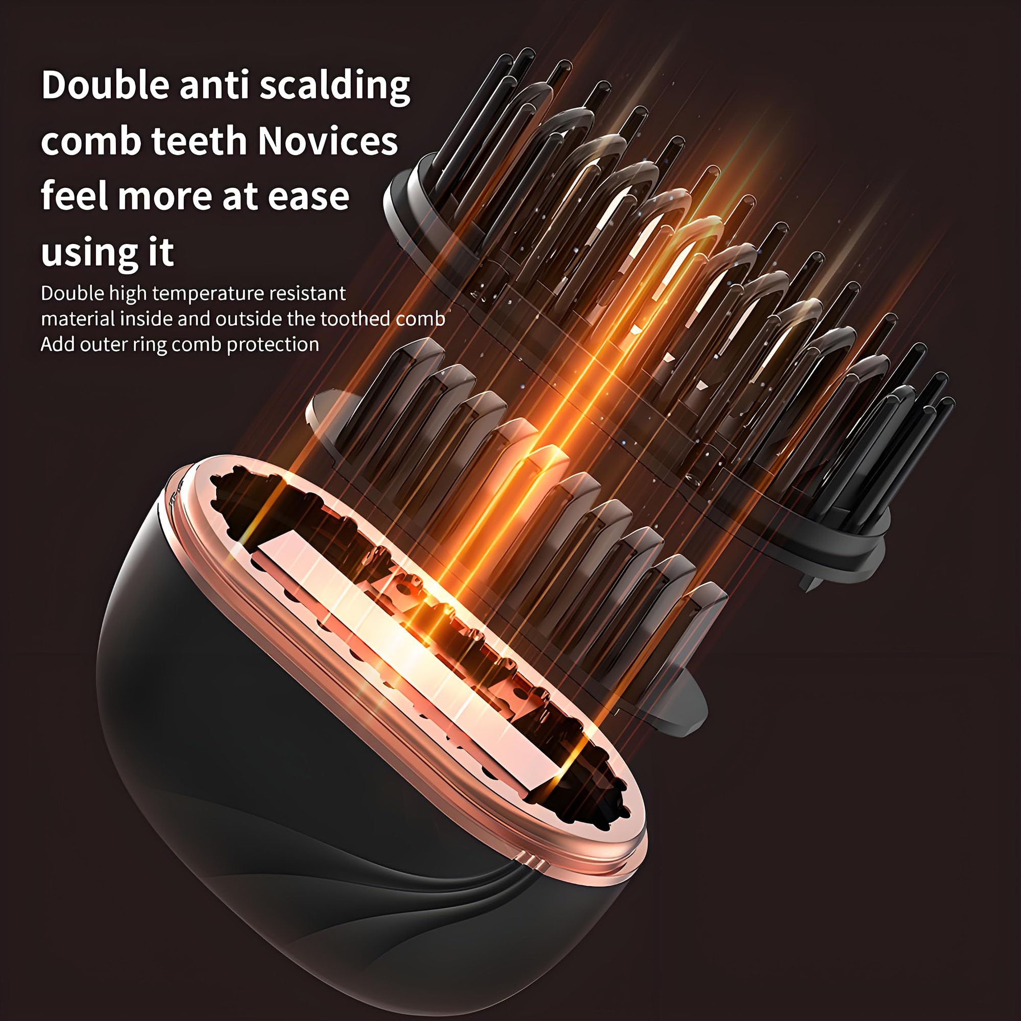 CBDYWVR Glambrushs anti-scald shell protects hands during styling