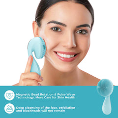 Ccigedy silicone scrubber close-up highlights gentle exfoliation for skin.