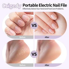 Ccigedy 8-in-1 salon kit with diamond bits for cuticle and callus care