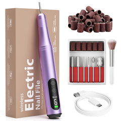 Ccigedy cordless electric nail drill kit enables at-home salon-quality nails.