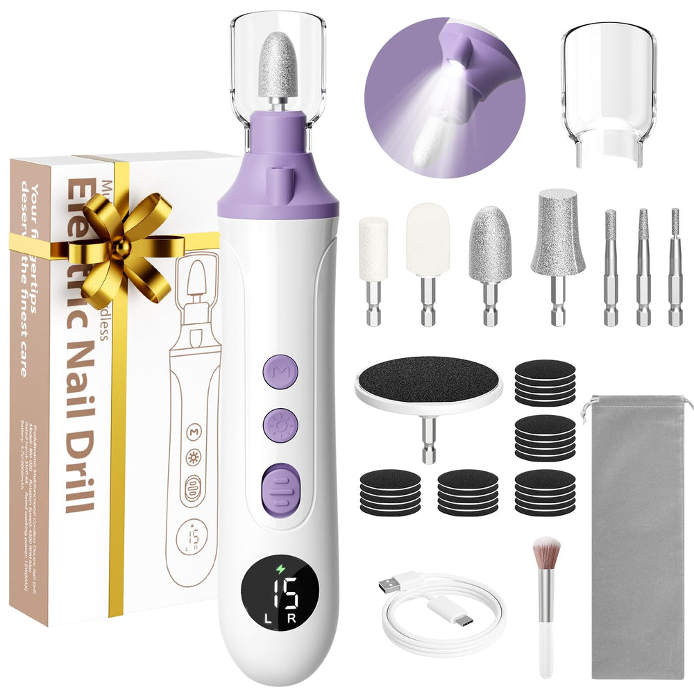 Ccigedy electric toenail drill with LED display for precise at home shaping