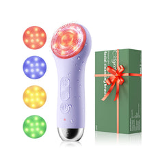 Ccigedy facial cleansing brush with LED light modes for a spa-like cleanse
