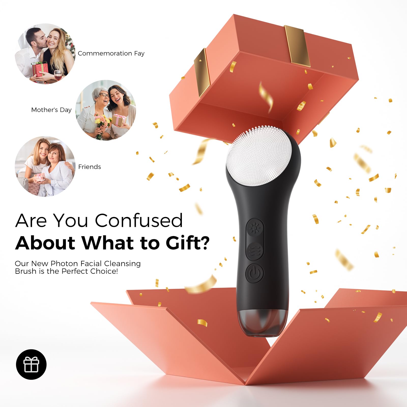 Ccigedy facial cleansing brush gift-pack idea for skincare lovers.
