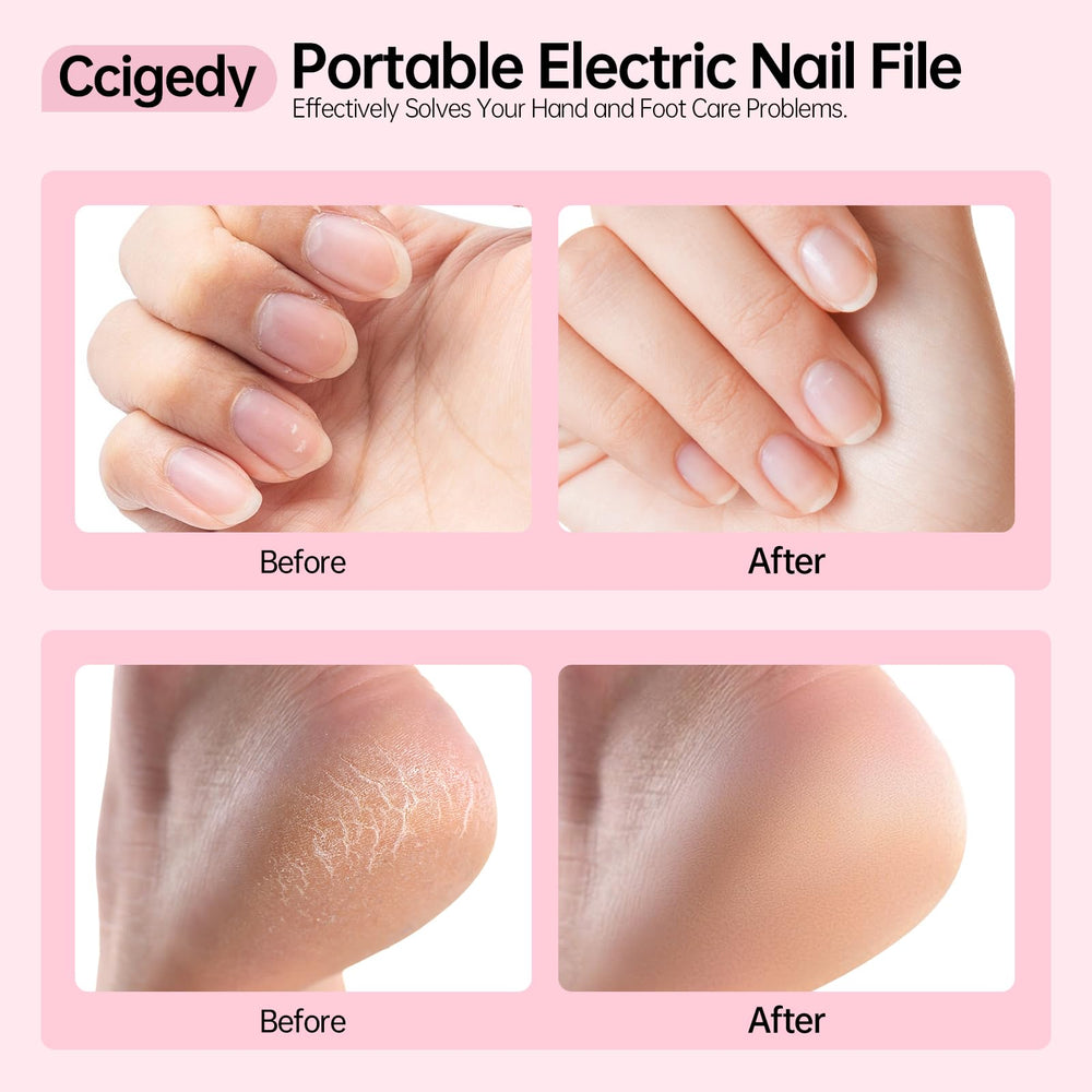 Ccigedy nail drill LED display showing real-time speed