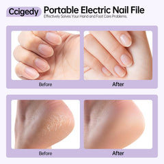 Ccigedy nail drill motor 20000 rpm enables fast shaping and smoothing without noise