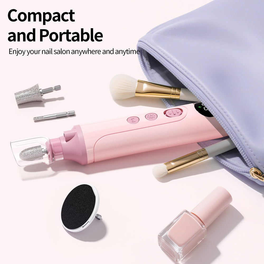 Ccigedy pink gift-set nail drill kit suitable for gifting.