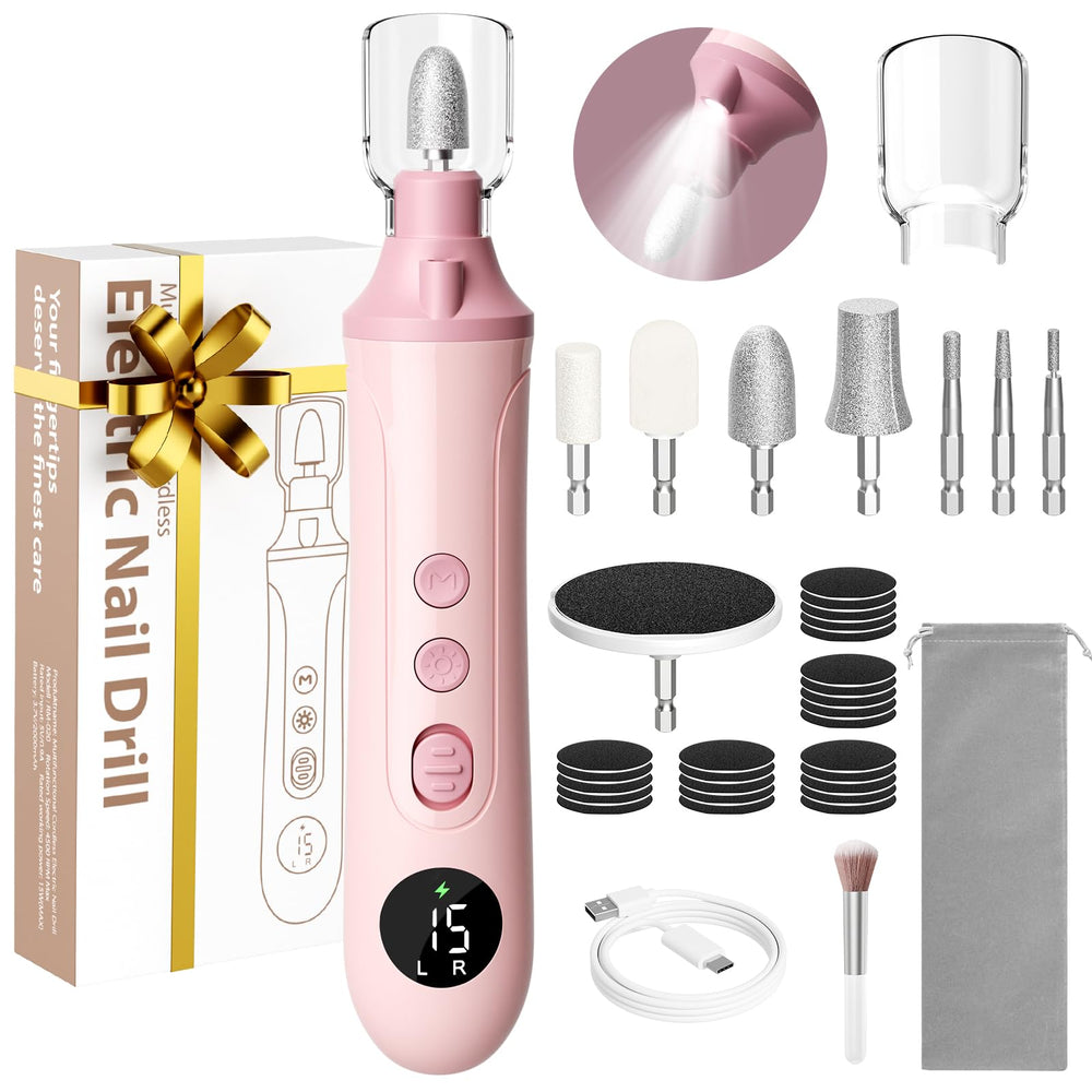 Ccigedy professional nail drill kit front view for at-home salon nails.