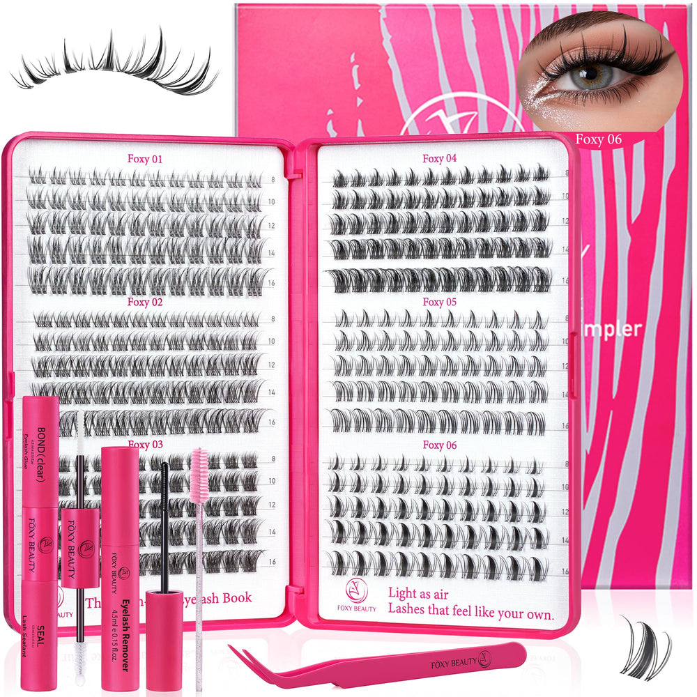 CCODDY lash clusters kit offers wispy natural lashes for everyday wear.