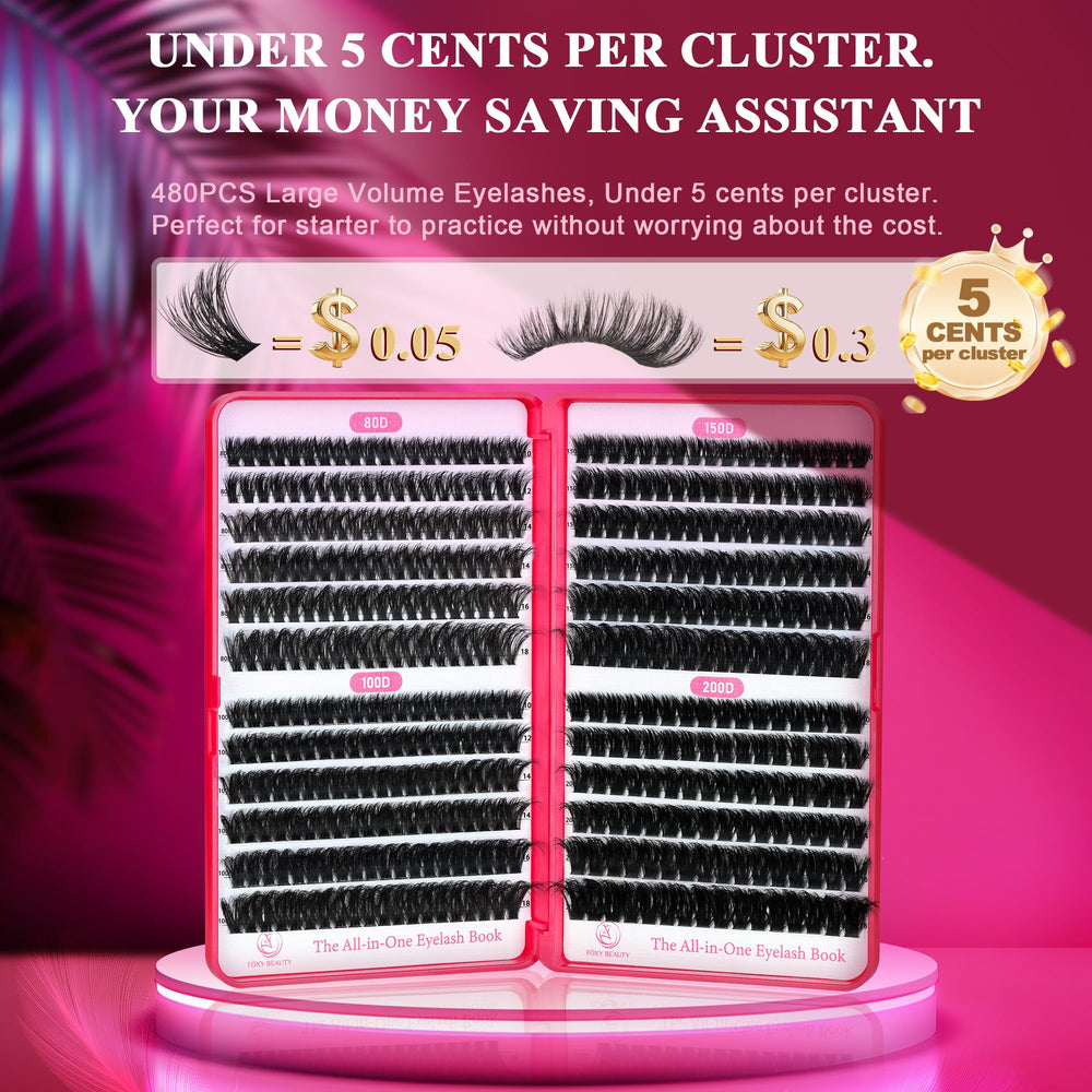 CCODDY Bombshell X 480pcs set provides affordable DIY lash makeup
