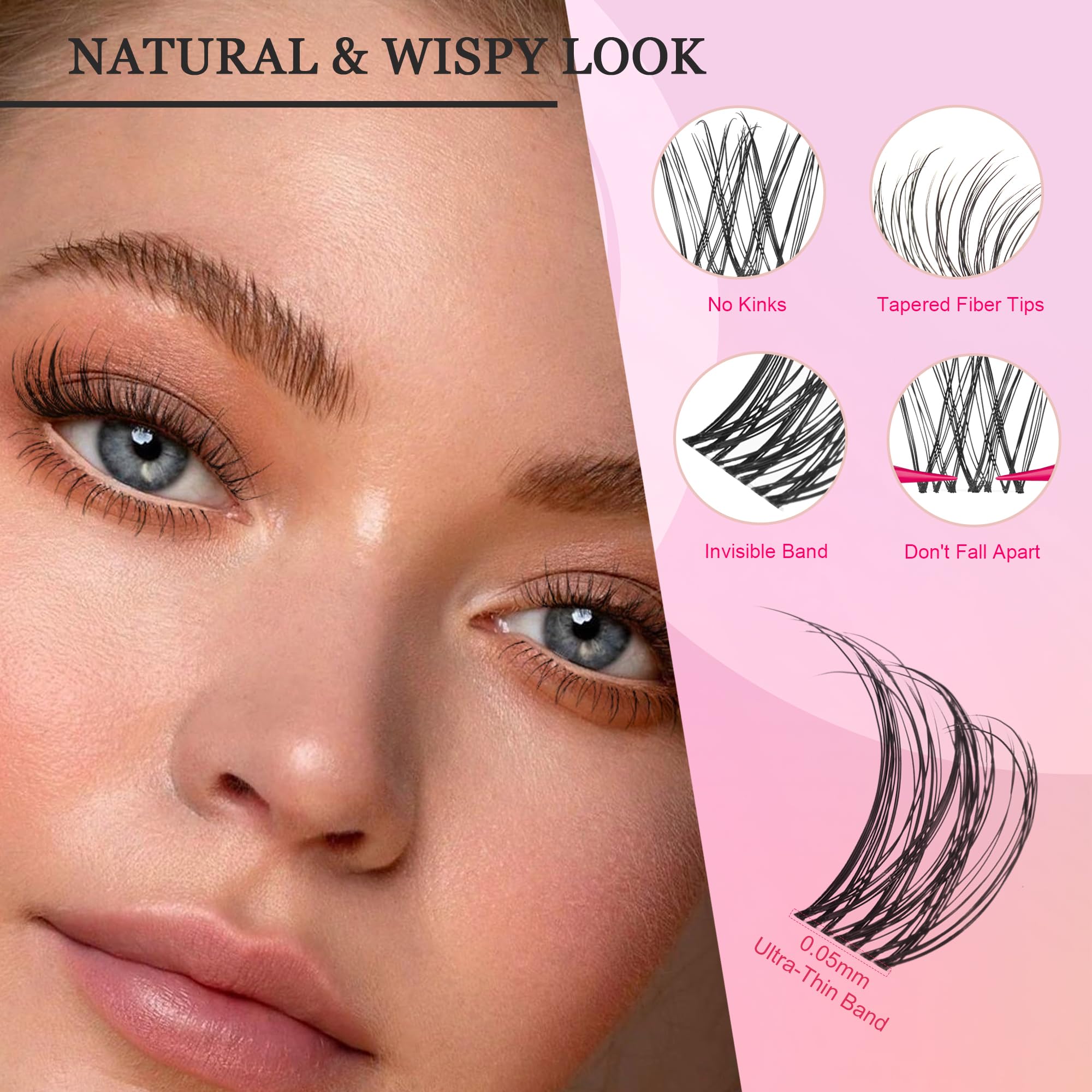 CCODDY Nova Lash Kit glue and sealant offers durable, sweat-resistant holds for all-day wear.
