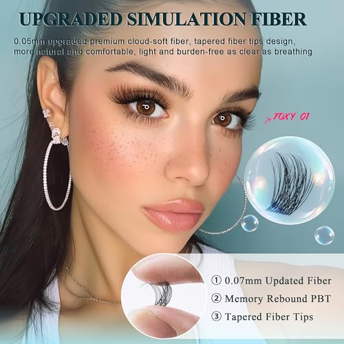 CCODDY Vasa Muse lash clusters collection, 10-16mm wispy set for daily wear.