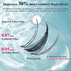 CCODDY Vasa Muse wispy natural lashes, lightweight feel for all day comfort.