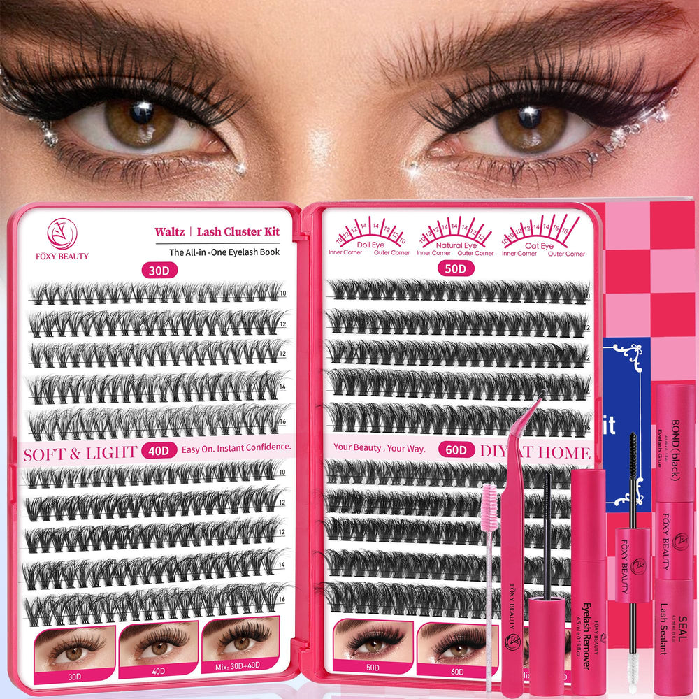 CCODDY Waltz Lash Clusters Pack offers a complete DIY kit for salon-like lash results.