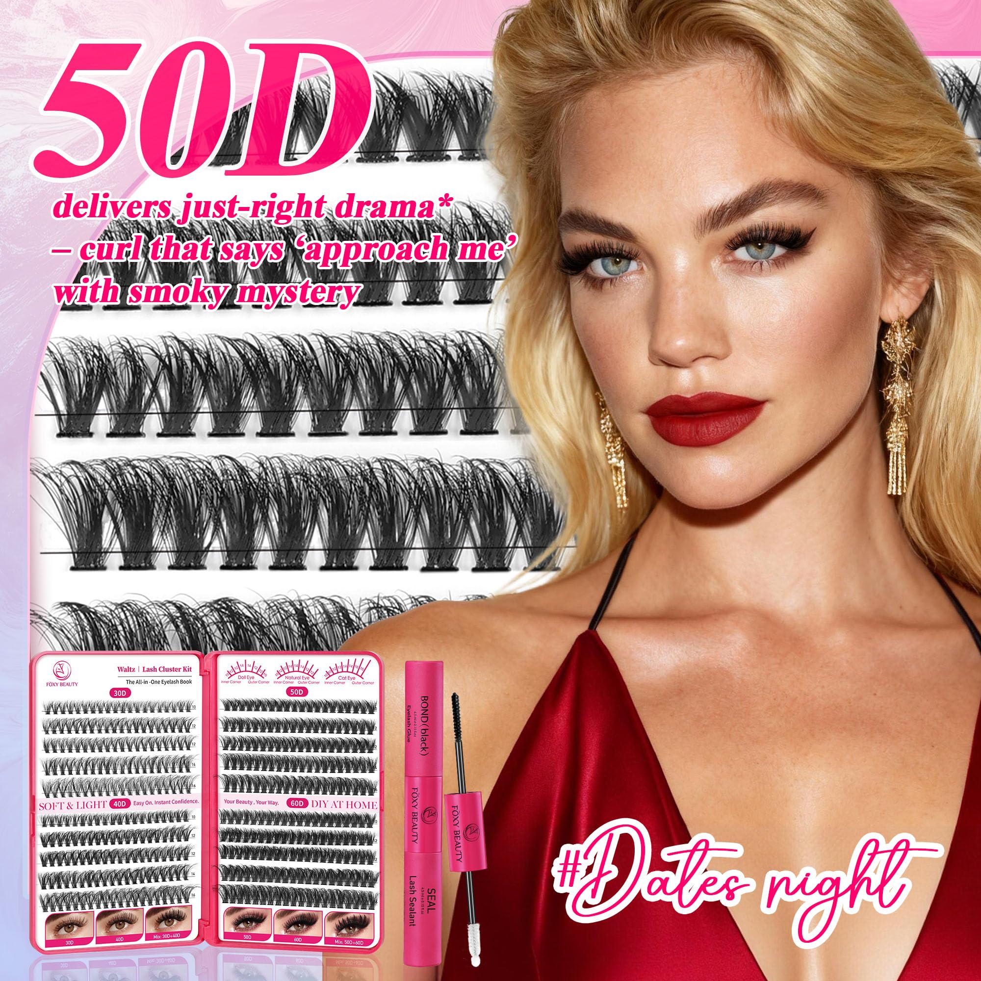 CCODDY Waltz ultra-thin 0.07mm band blends naturally with lashes.