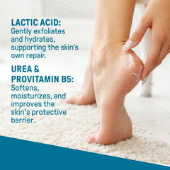 CCS label closeup showing 10% urea concentration for intensive hydration