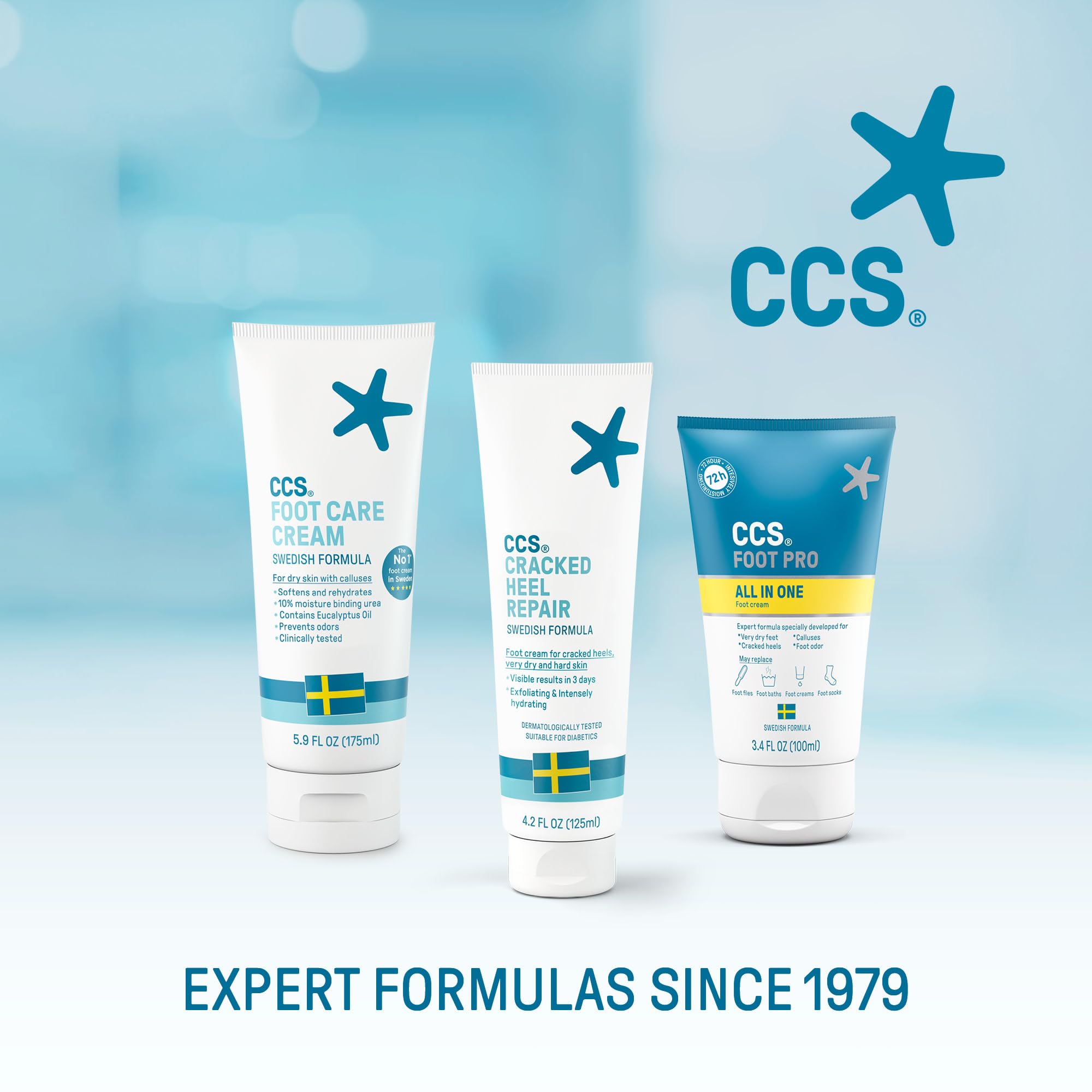 CCS on bathroom shelf in lifestyle setting showing everyday usability